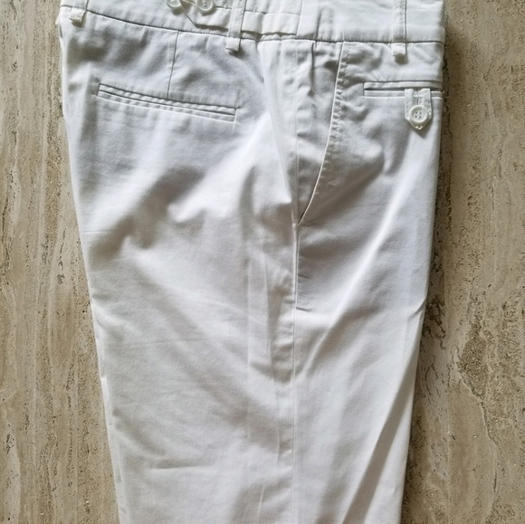 New BCBG MaxAzria White Dress Capris Pants Size 0 - Picture 3 of 6